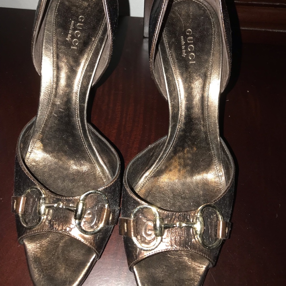 Gucci  guccissima open pumps